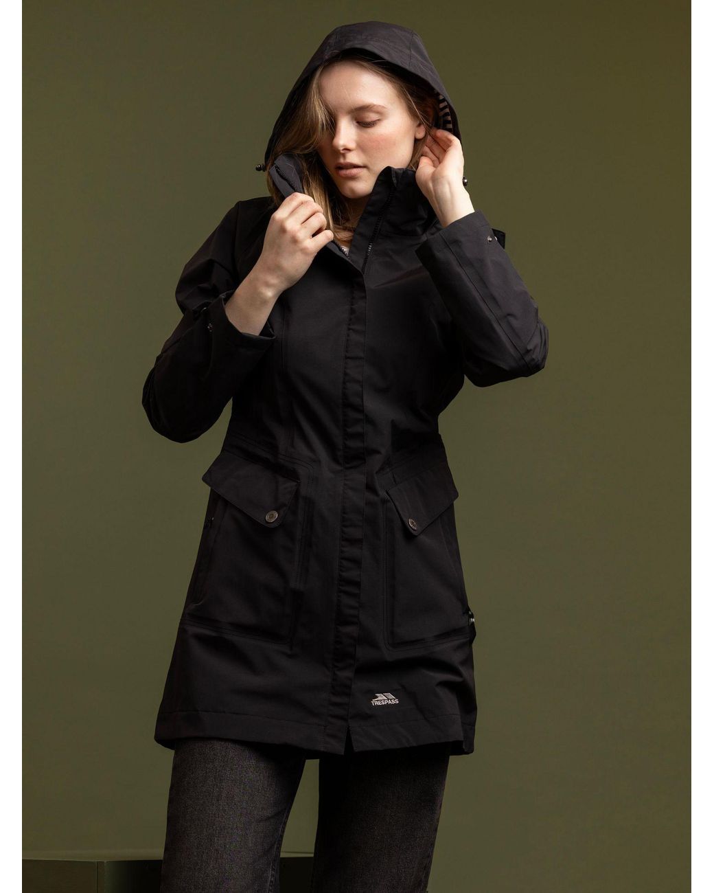 Trespass Green Rainyday Waterproof Jacket