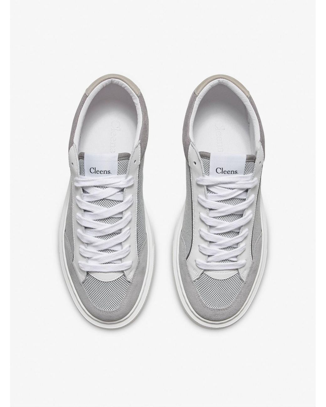 Cleens White Luxor Trainers for men