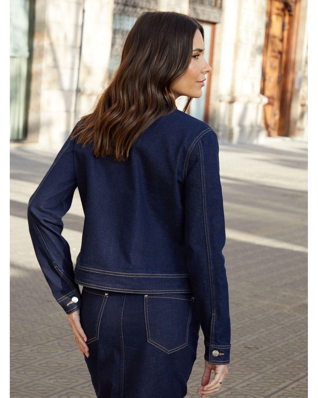 Threadbare Blue Stretch Denim Jacket