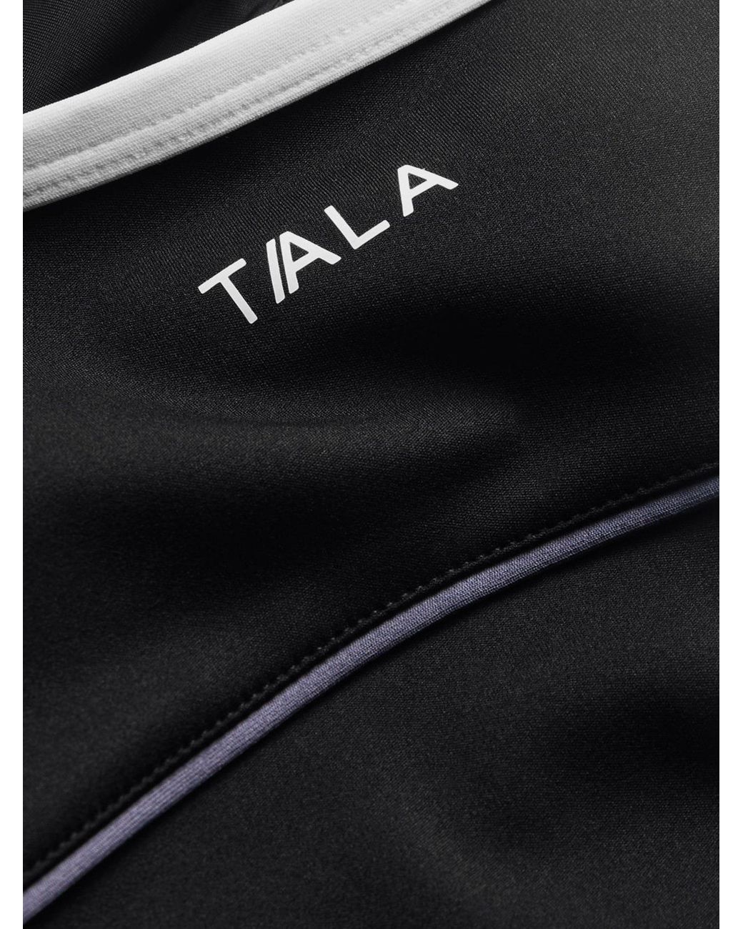 Tala Black Contrast Double Strap Vest