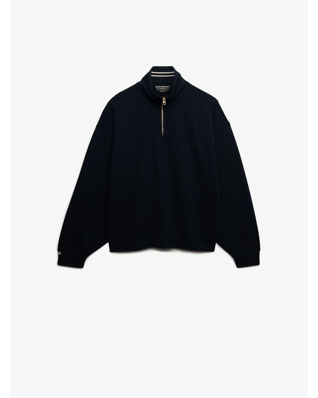 Superdry Blue Monogram Half Zip Sweat Top