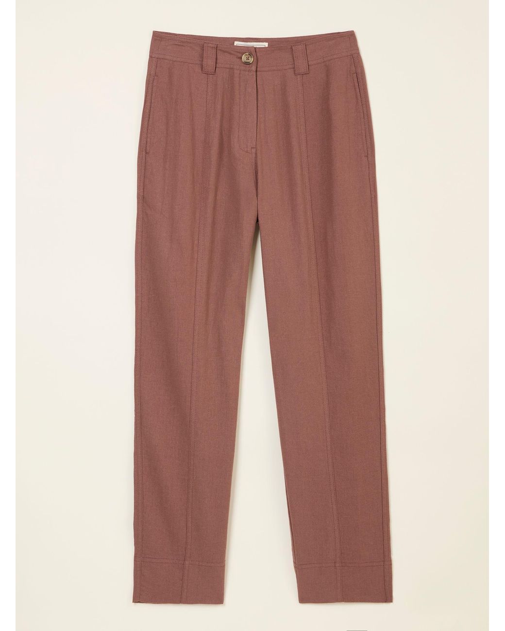 FatFace Issy Tapered Linen Blend Trousers