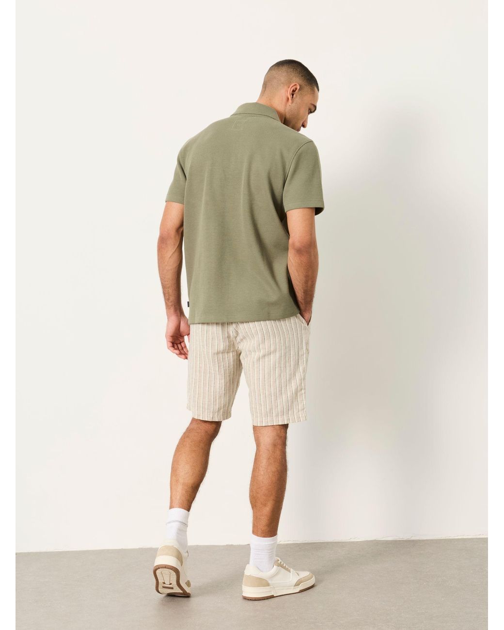 FatFace Natural Salcombe Linen Cotton Shorts for men