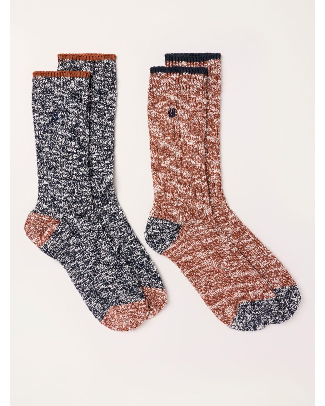 FatFace Multicolor 2 Pack Boot Socks for men