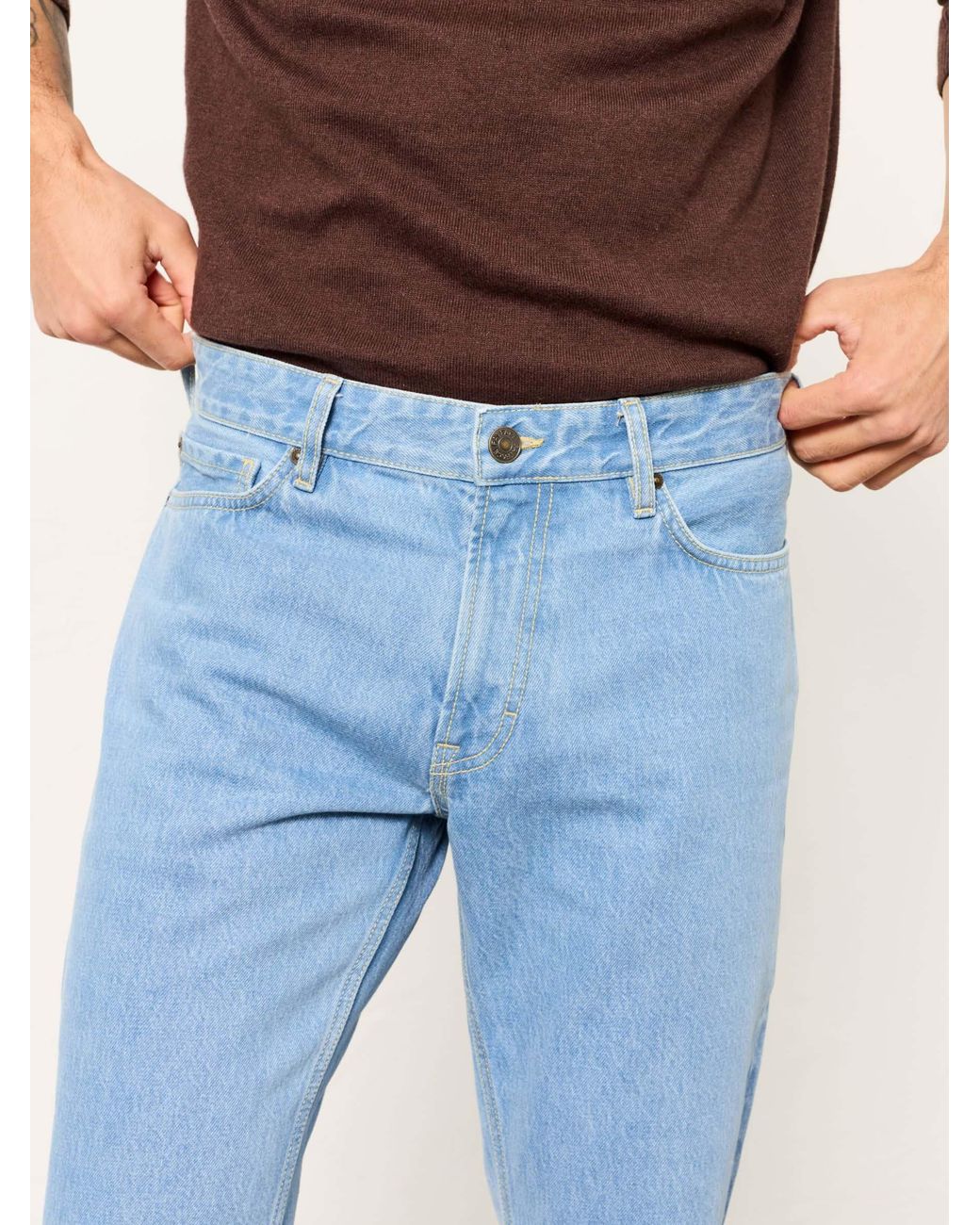FatFace Blue Straight Fit Jeans for men