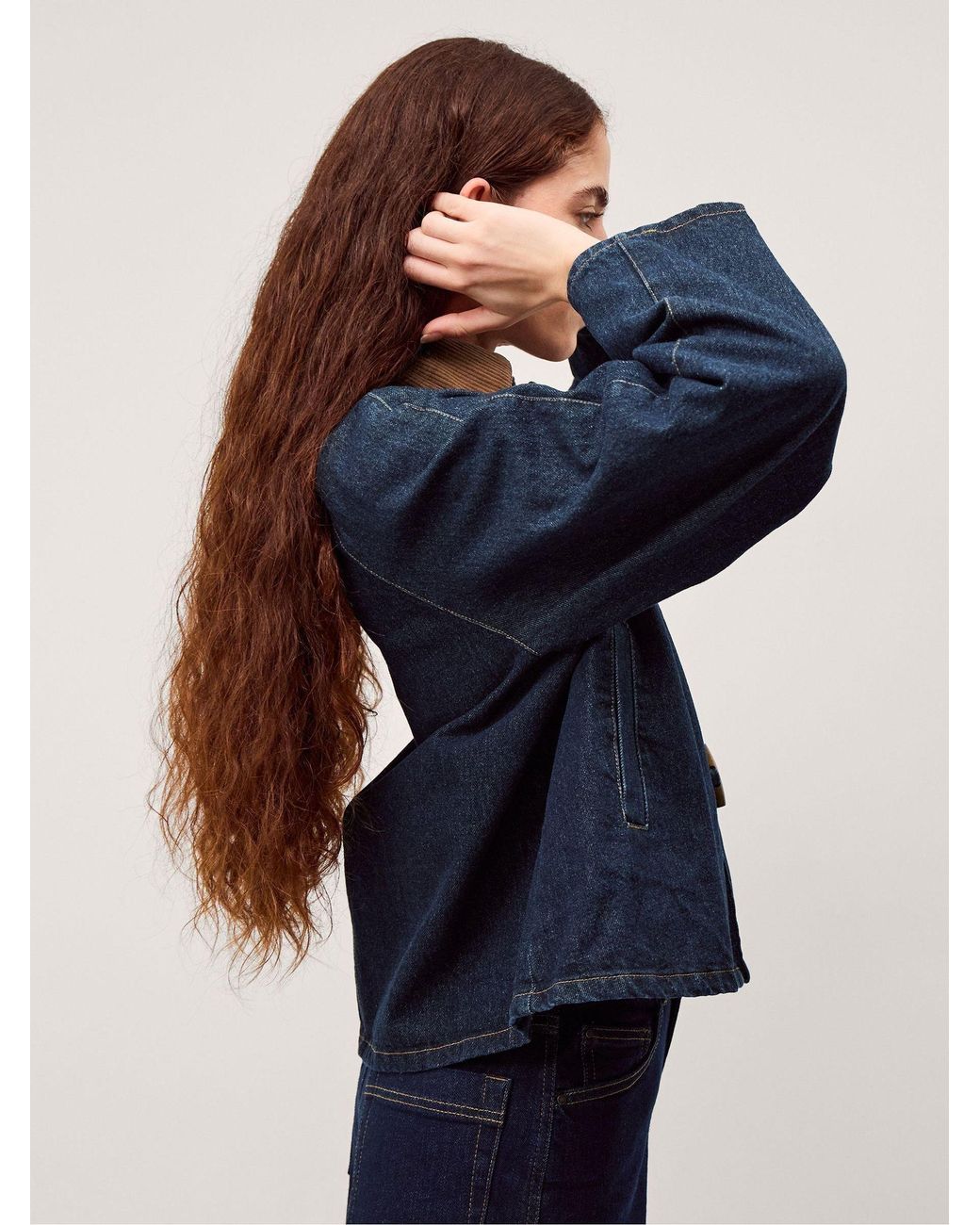 Monsoon Blue Kit Denim Barn Jacket