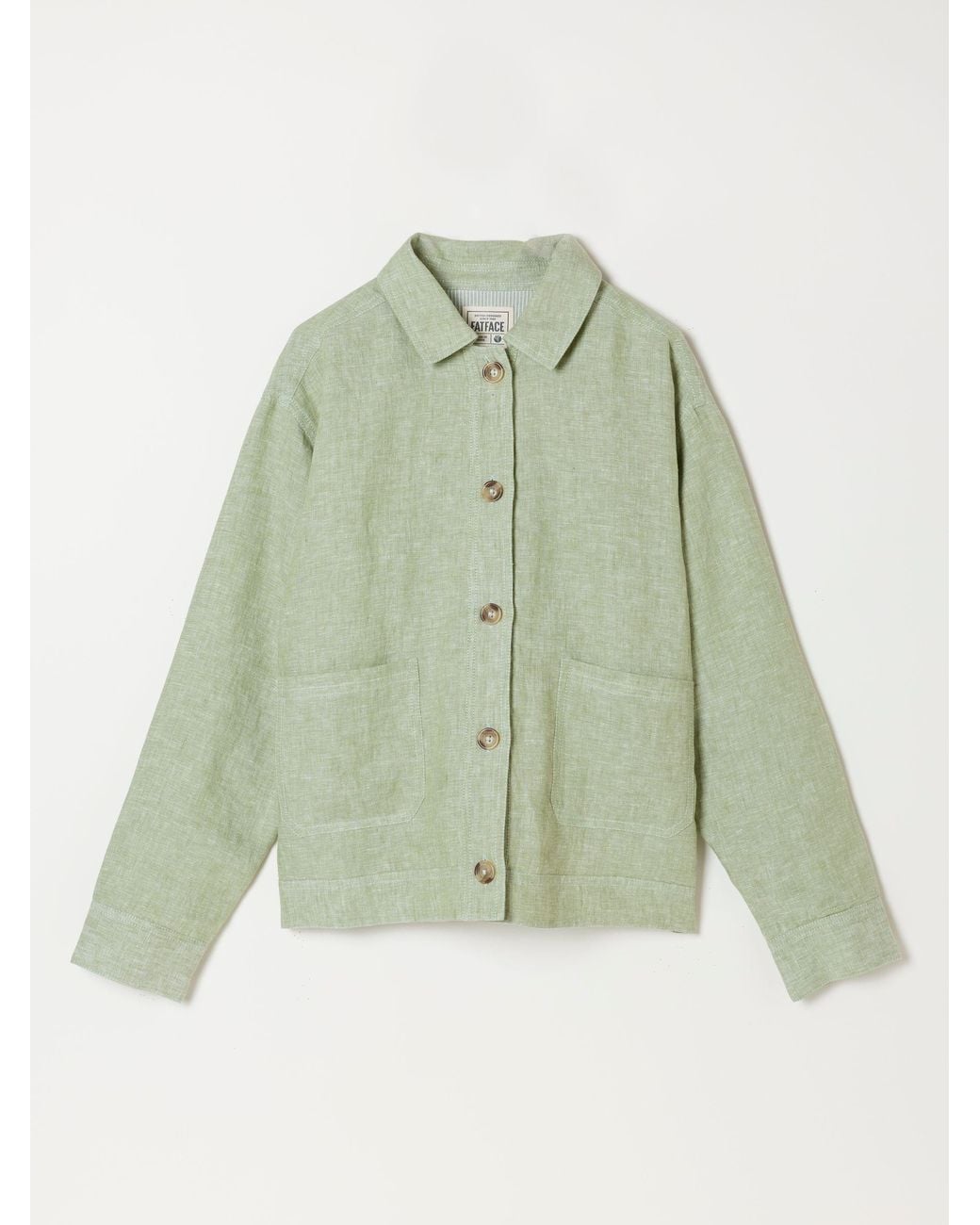 FatFace Green Fatface Darcy Petite Linen Jacket