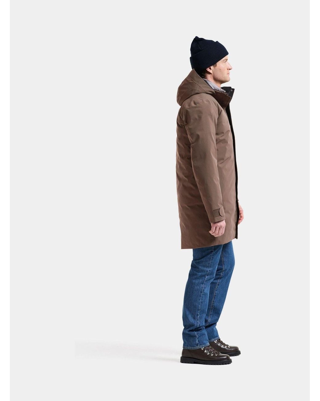 Didriksons Brown Hektor Waterproof Coat for men