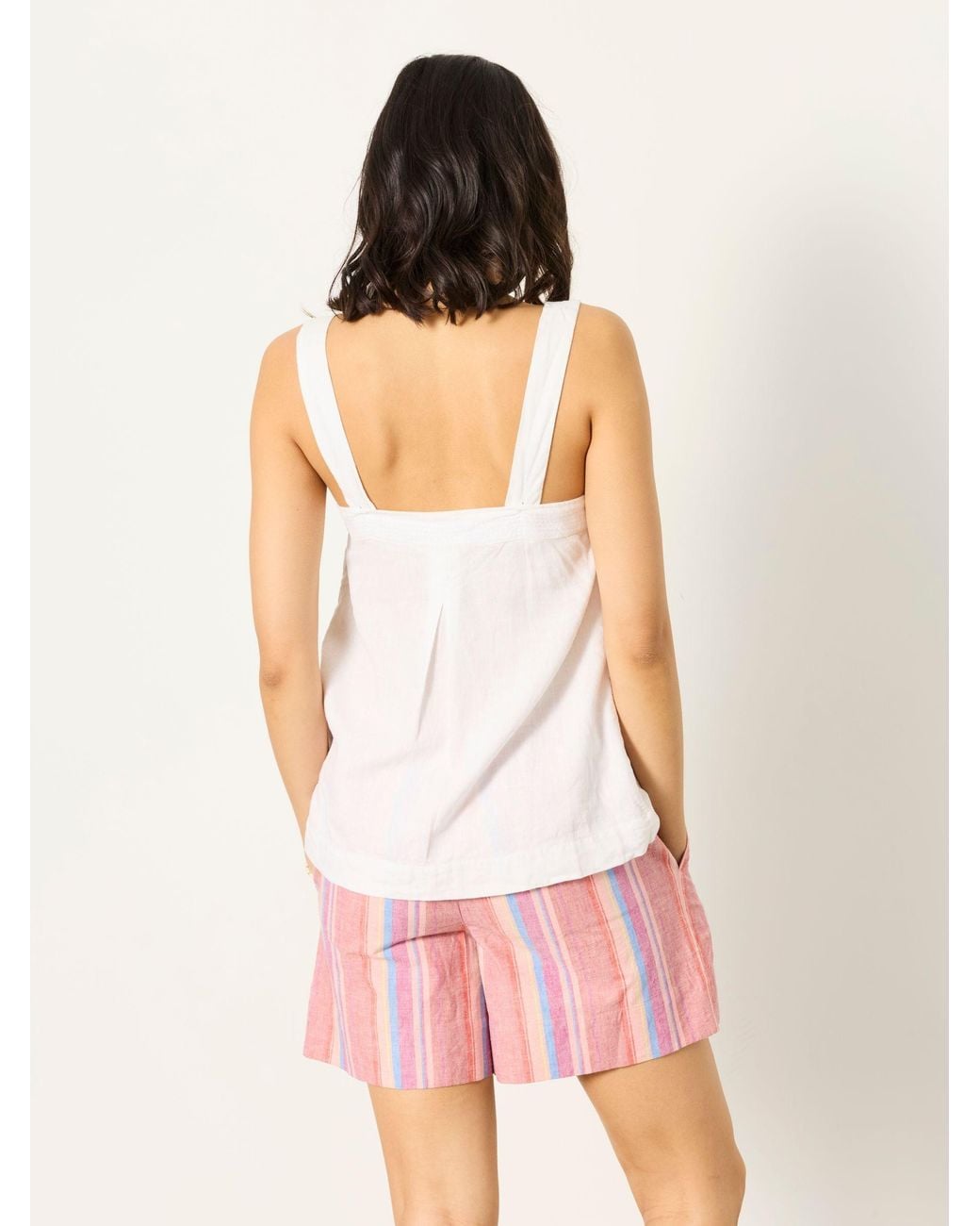 FatFace Pink Joesie Petite Stripe Cami