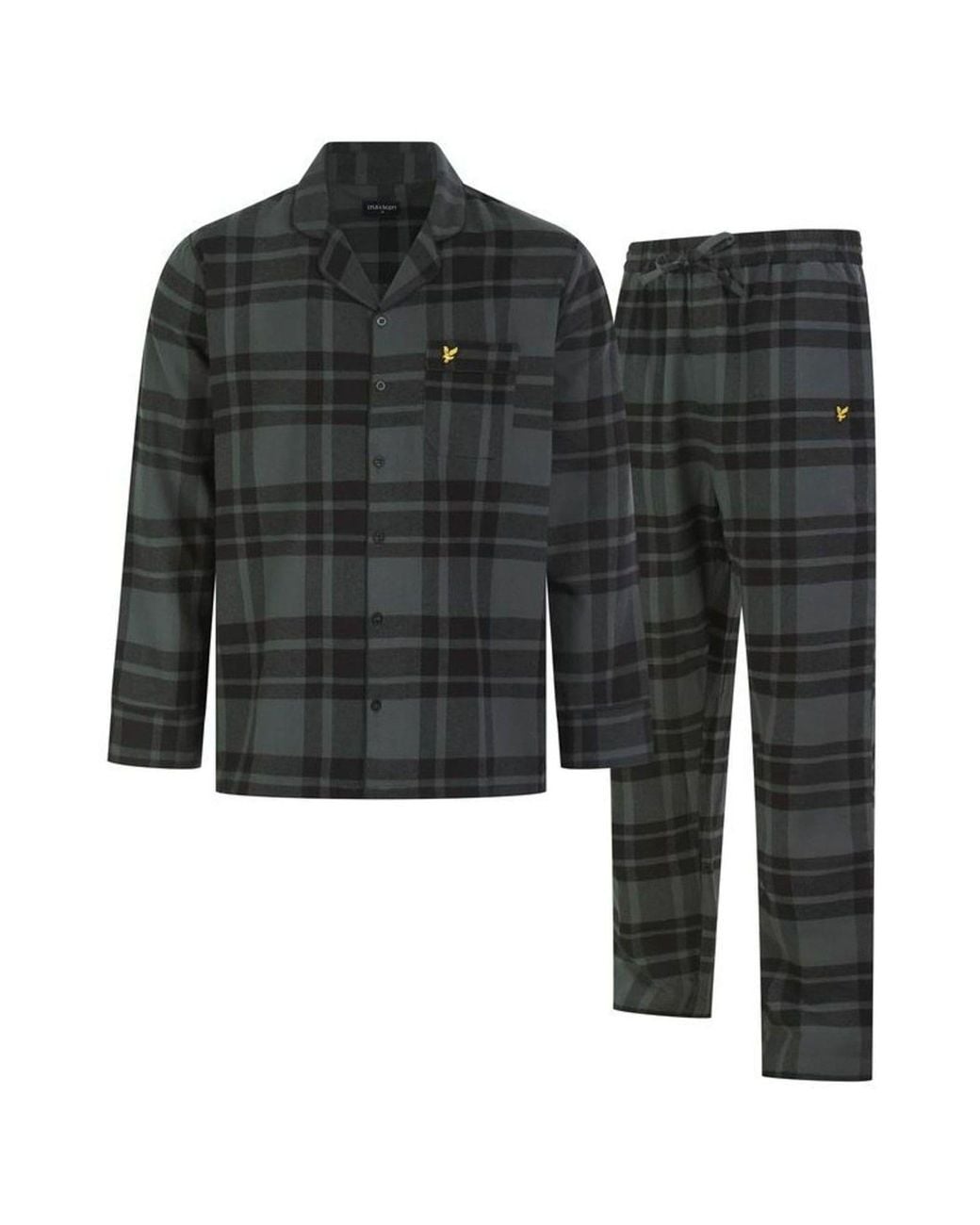 Lyle & Scott Black Julian Pyjamas Set for men