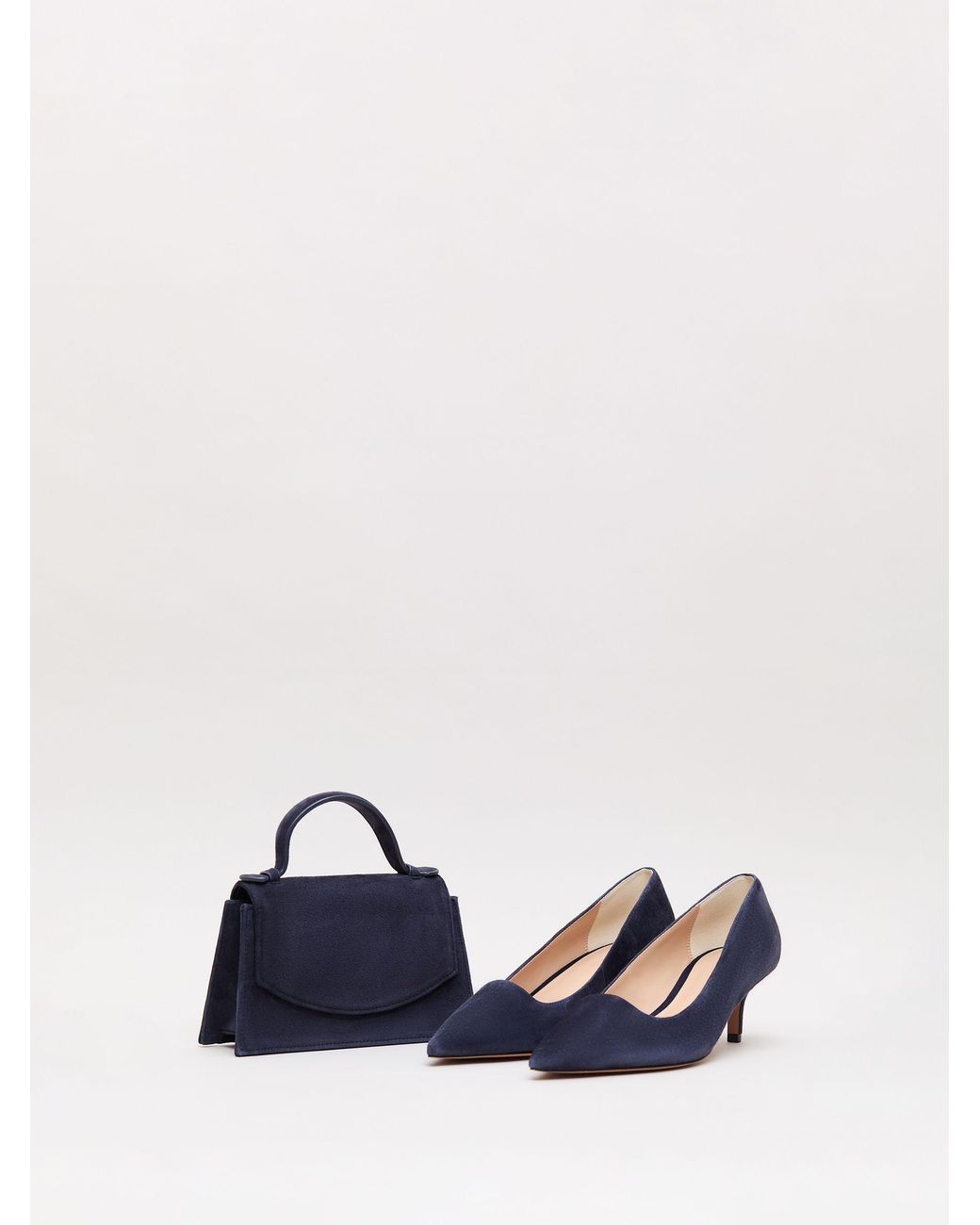 Phase Eight Blue Wildleder-Halbschuhe