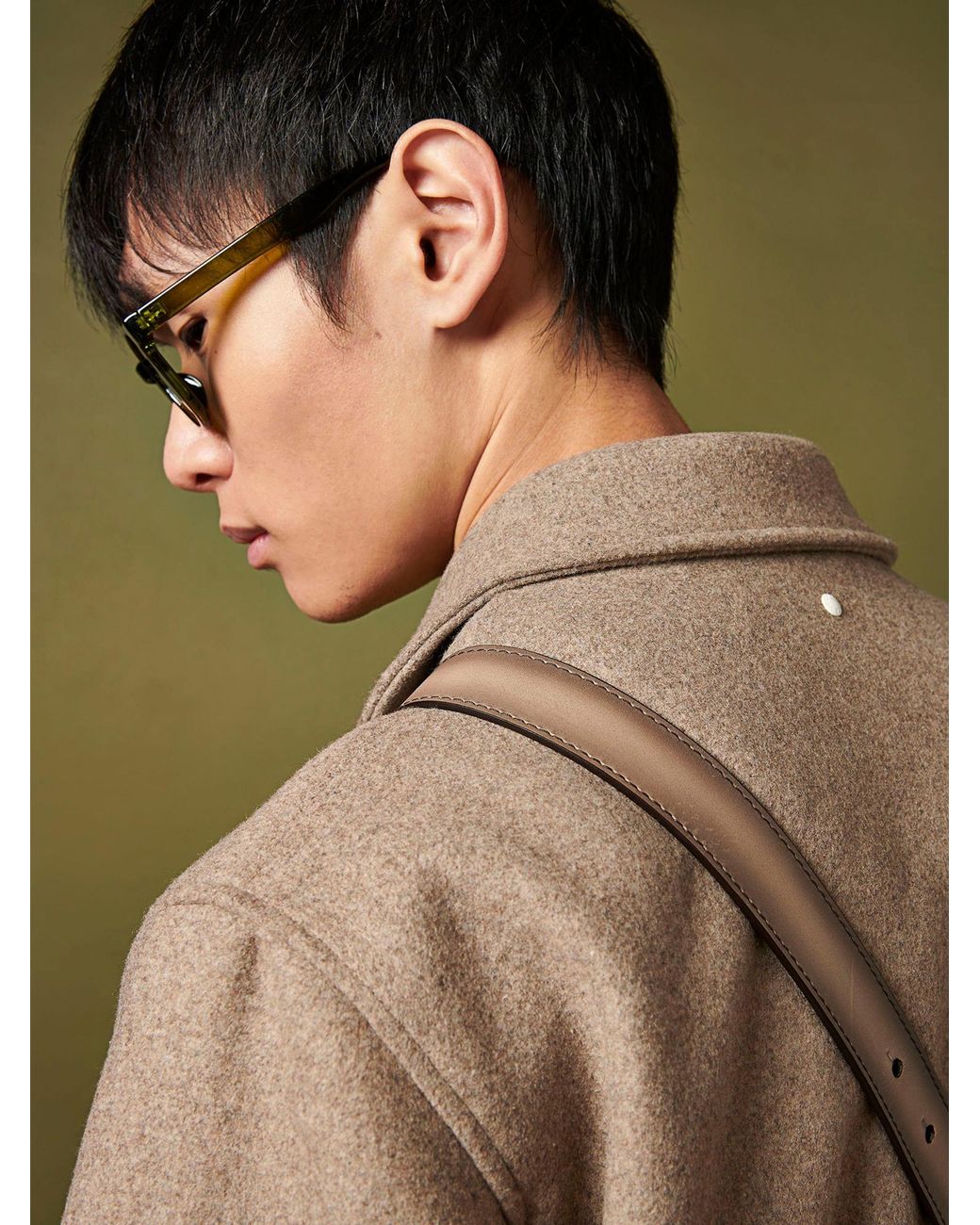 Peckham Rye Natural Wool Blend Bomber Jacket for men