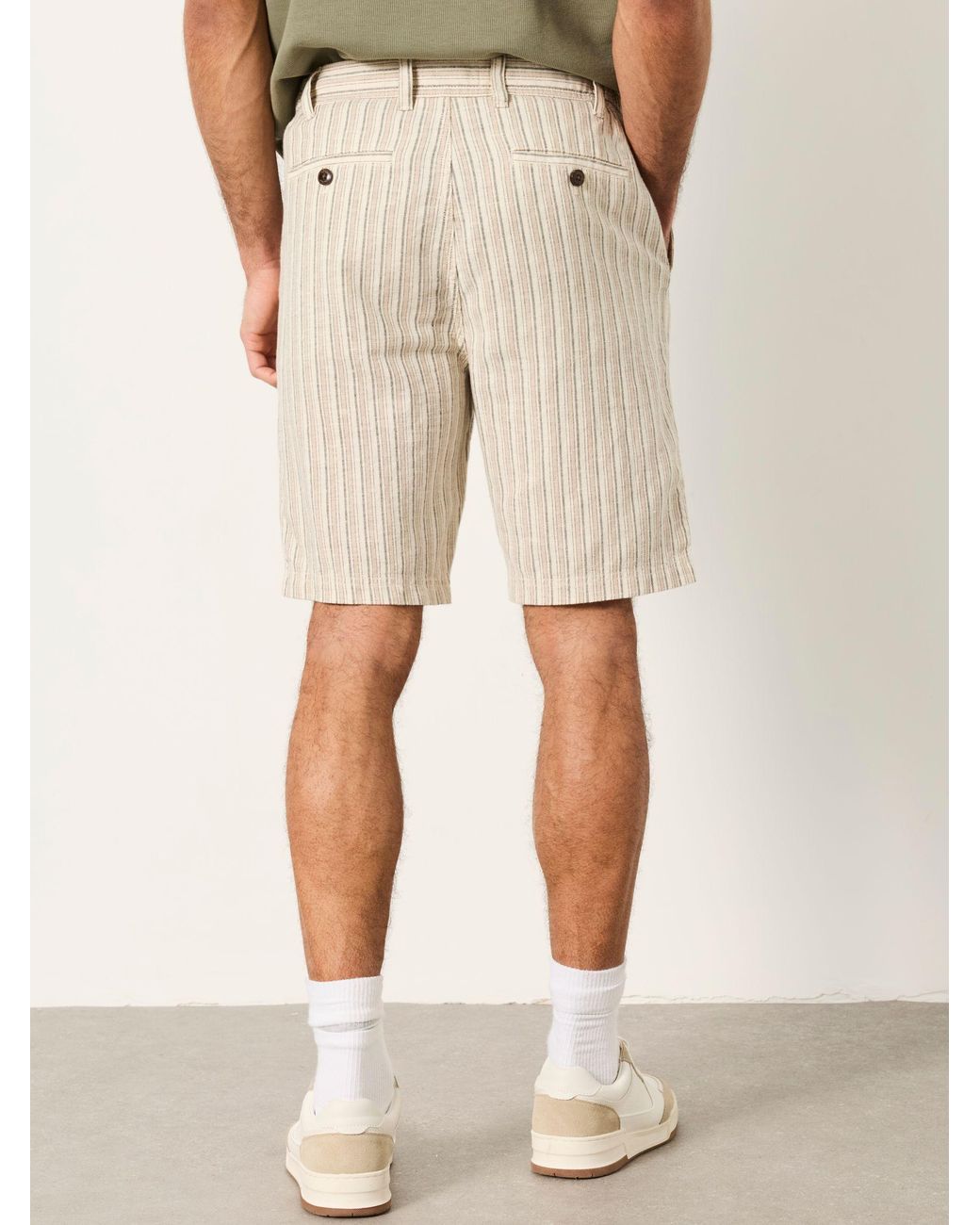 FatFace Natural Salcombe Linen Cotton Shorts for men