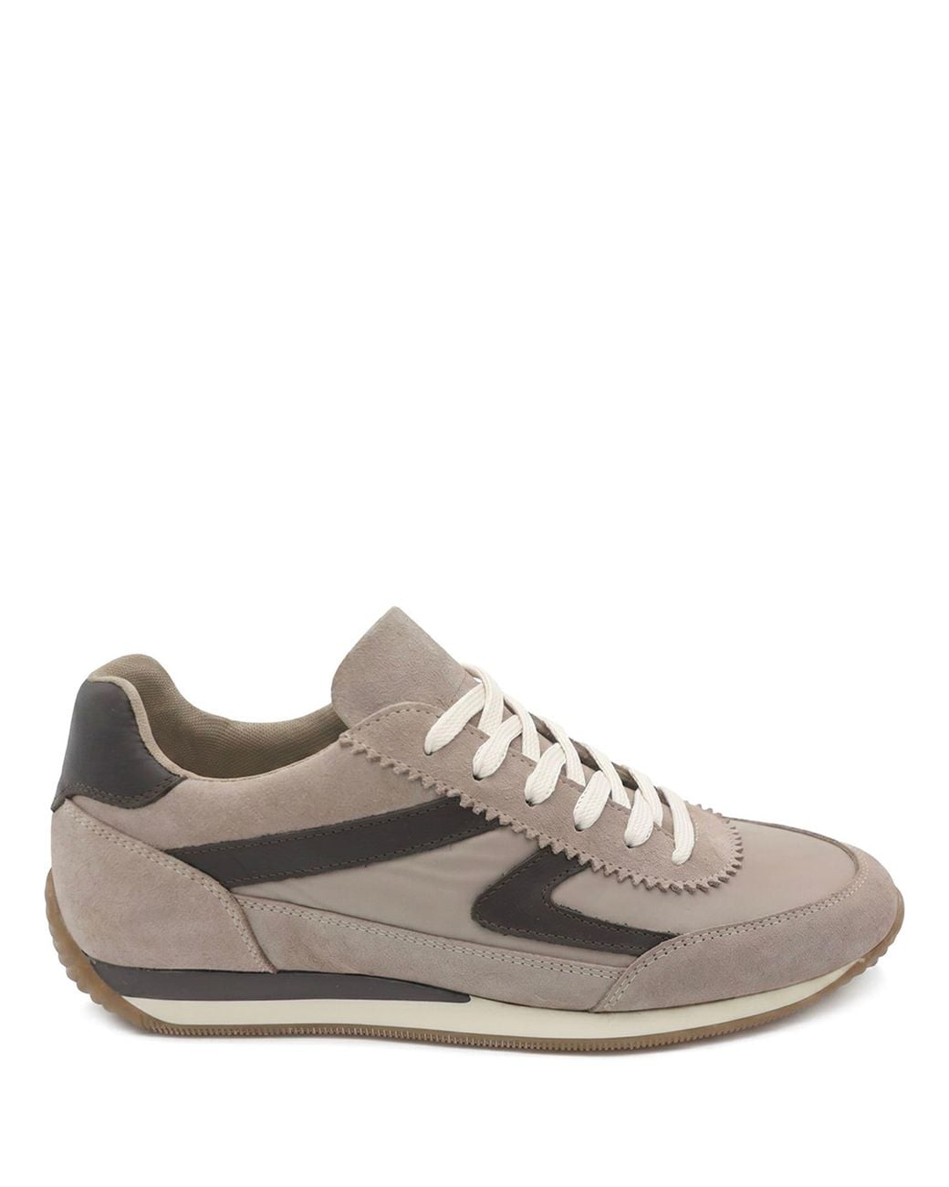 Jones Bootmaker Brown Aeries Leather Lace Up Trainers