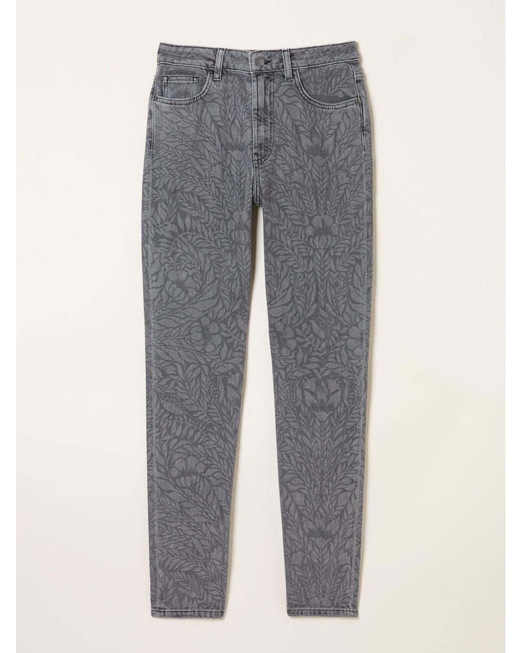 FatFace Multicolor Floral Bouquet Laser Print Jeans