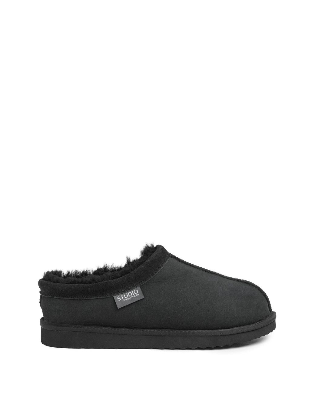 Celtic & Co. Black Studio Clog Slippers for men
