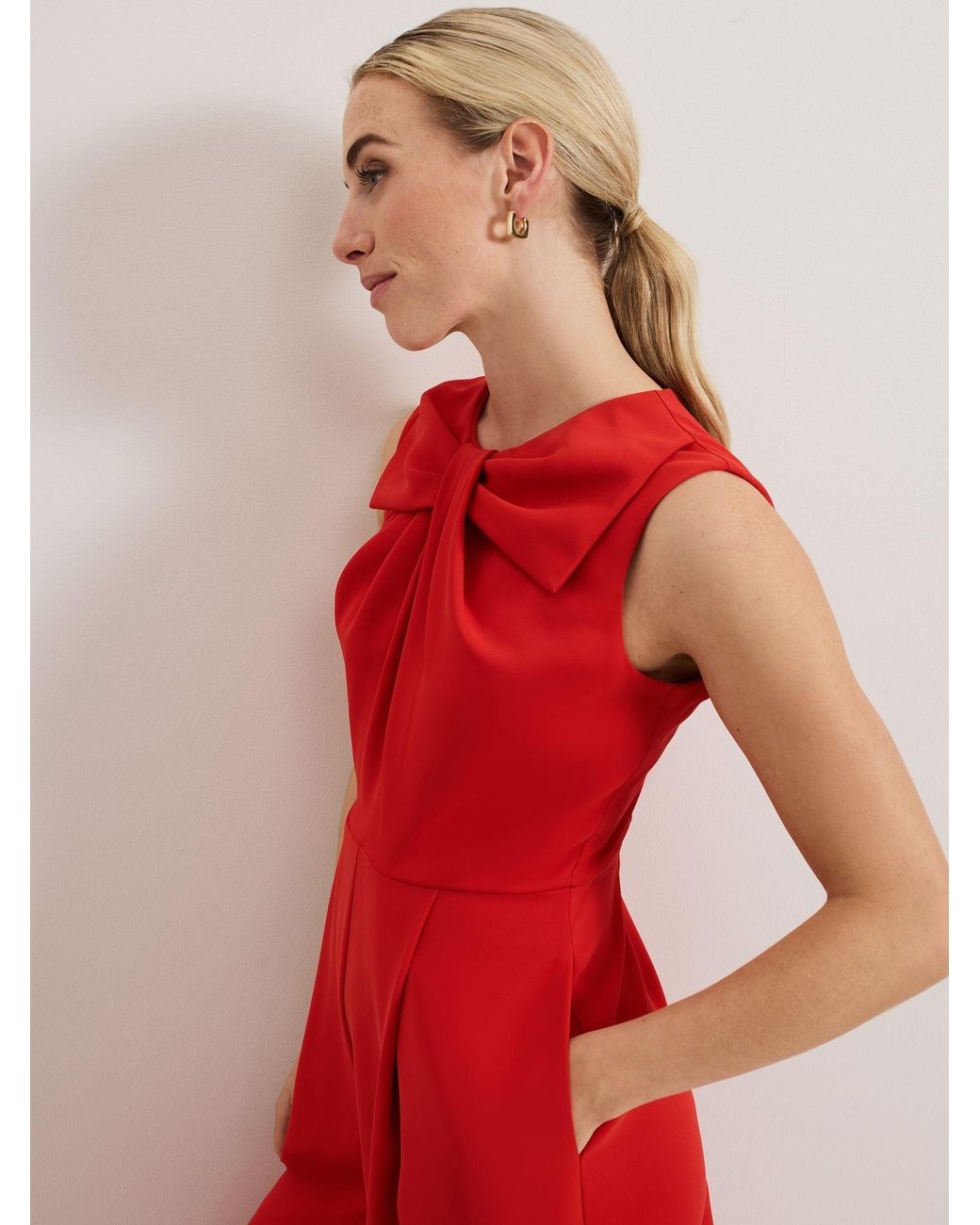 Phase Eight Red Saffron Jumpsuit