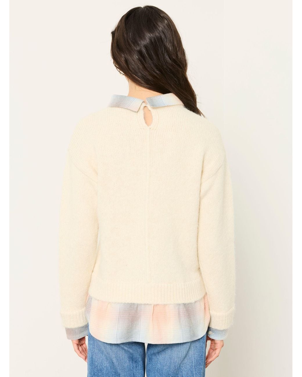 FatFace Natural Shona Double Layer Jumper