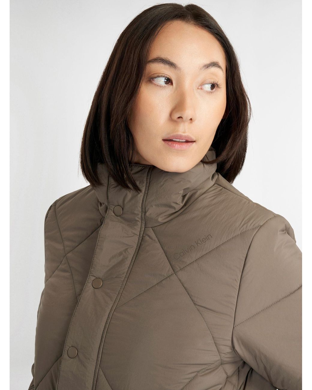 Calvin Klein Brown Icyln Puffer Jacket