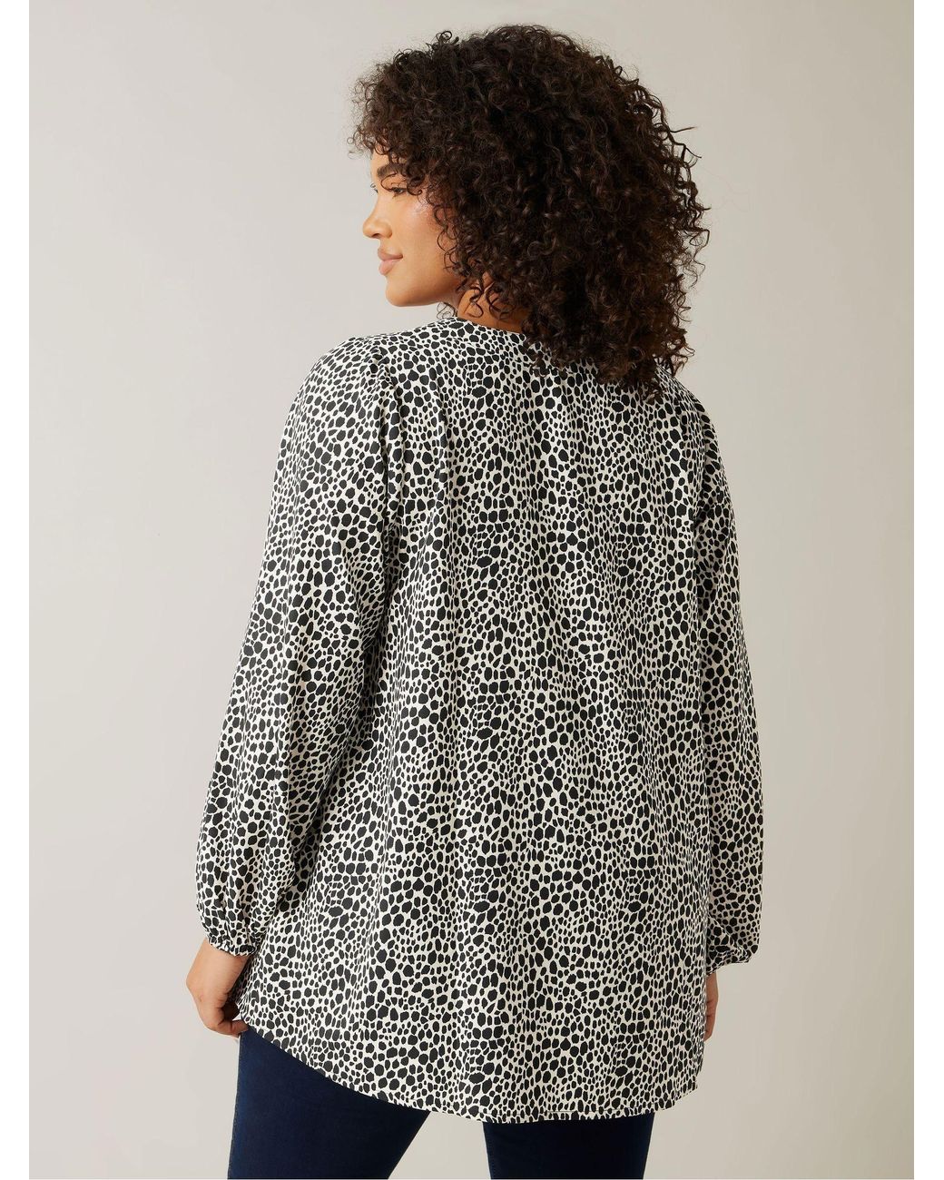 Evans Gray Pleated Swing Blouses