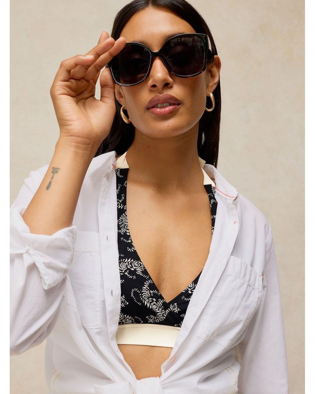 White Stuff Natural Sunshine Bikini Top