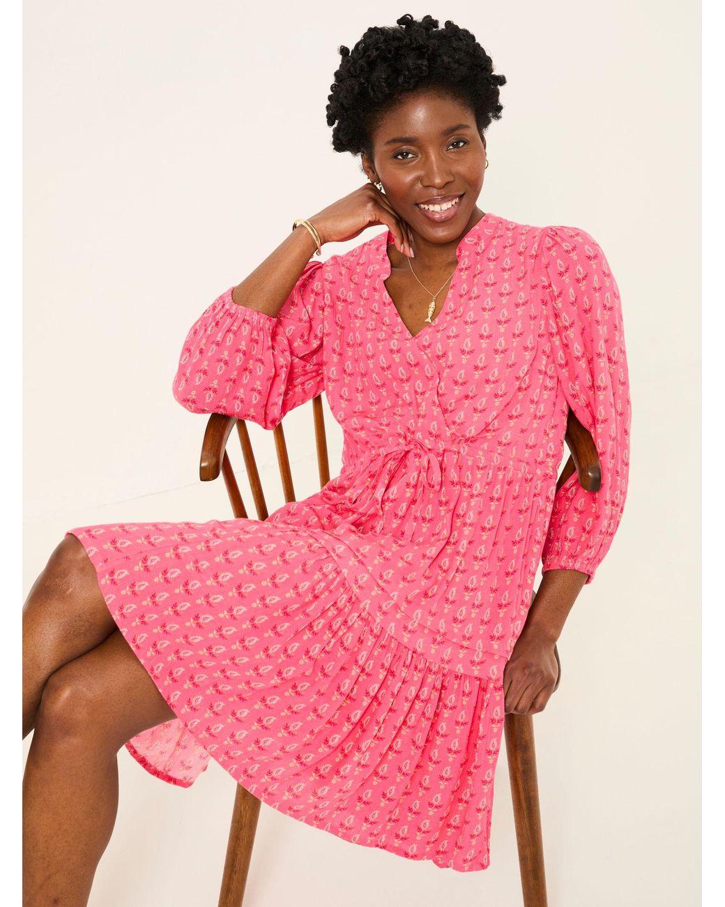 FatFace Red Nancy Dress