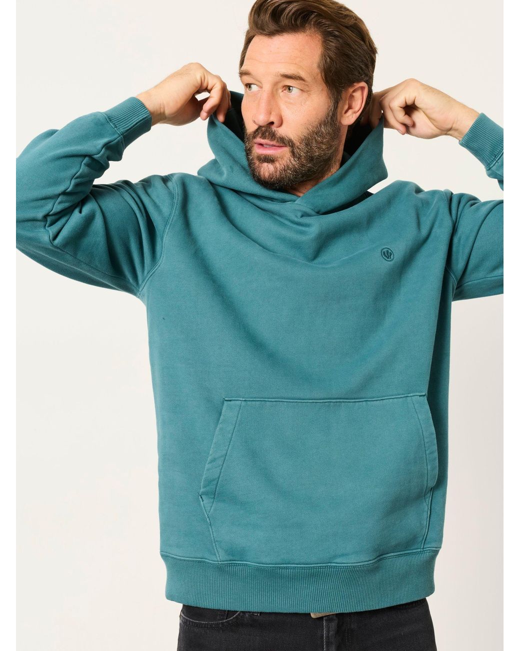 FatFace Blue Hayle Overhead Hoodie for men