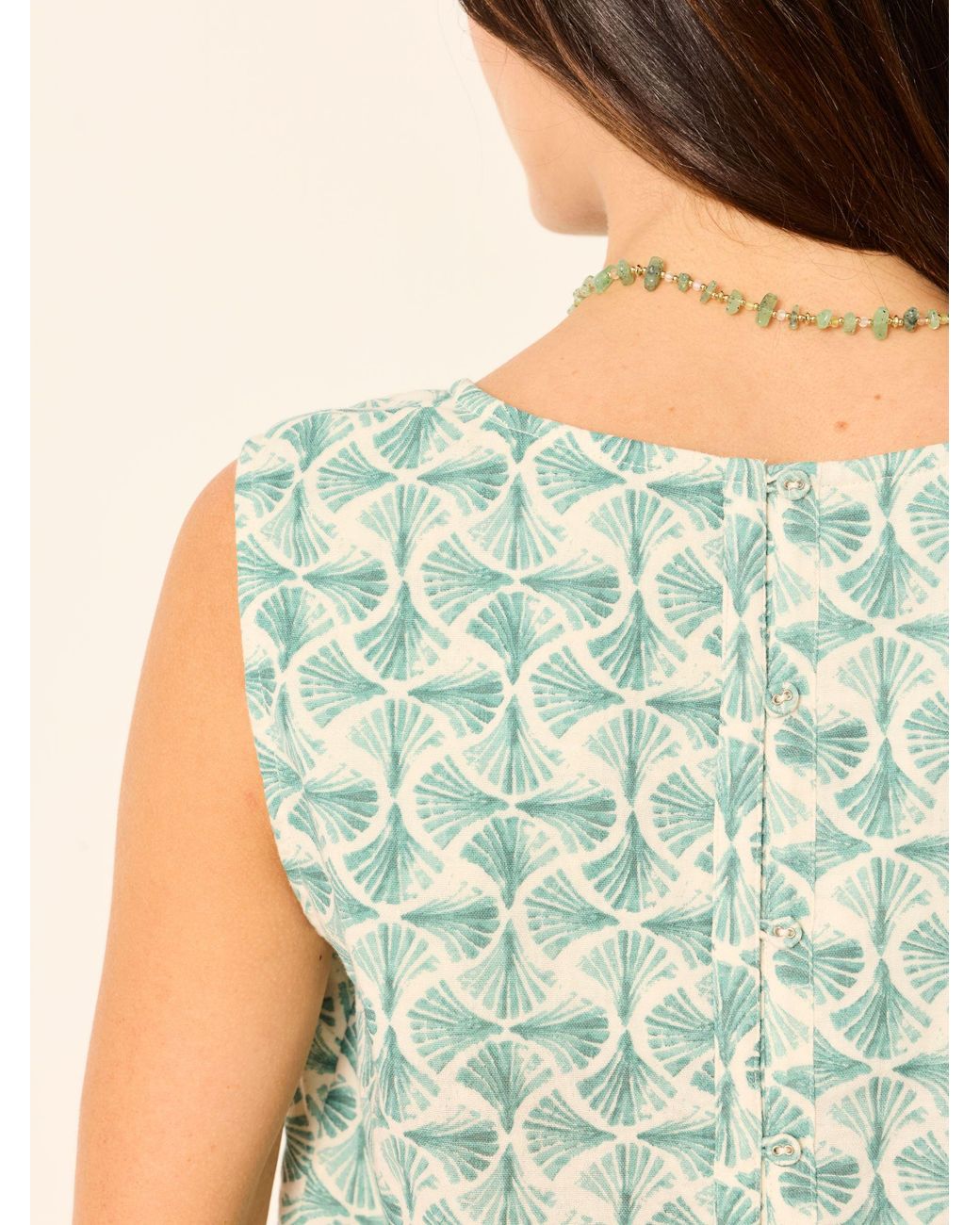 FatFace Green Etta Petite Cami