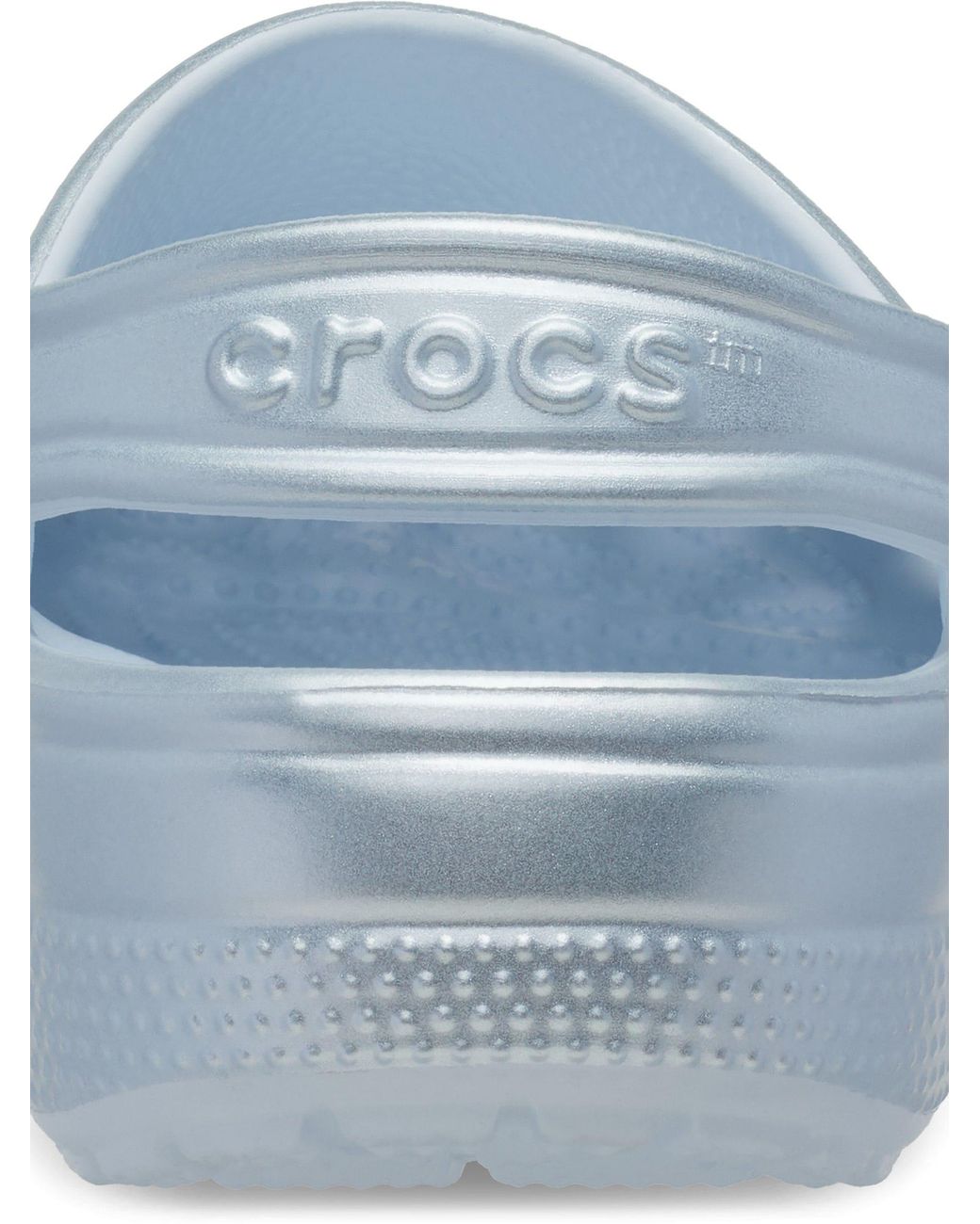 CROCSTM Blue Classic Tinted Metallic Clogs