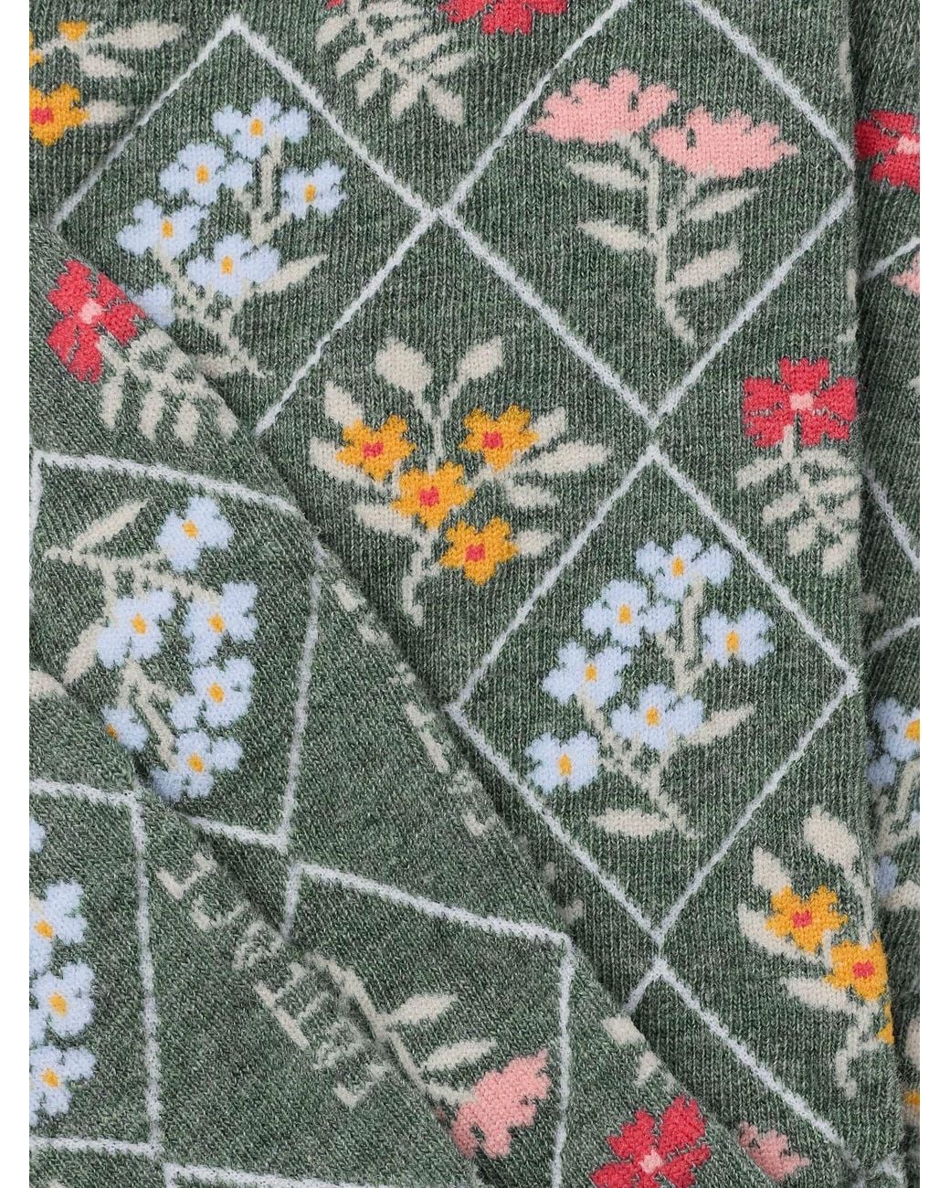 FatFace Green Fatface Floral Socks