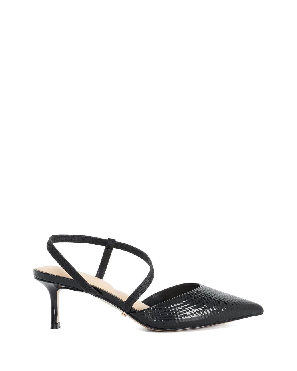 Dune White Charming Lederpumps