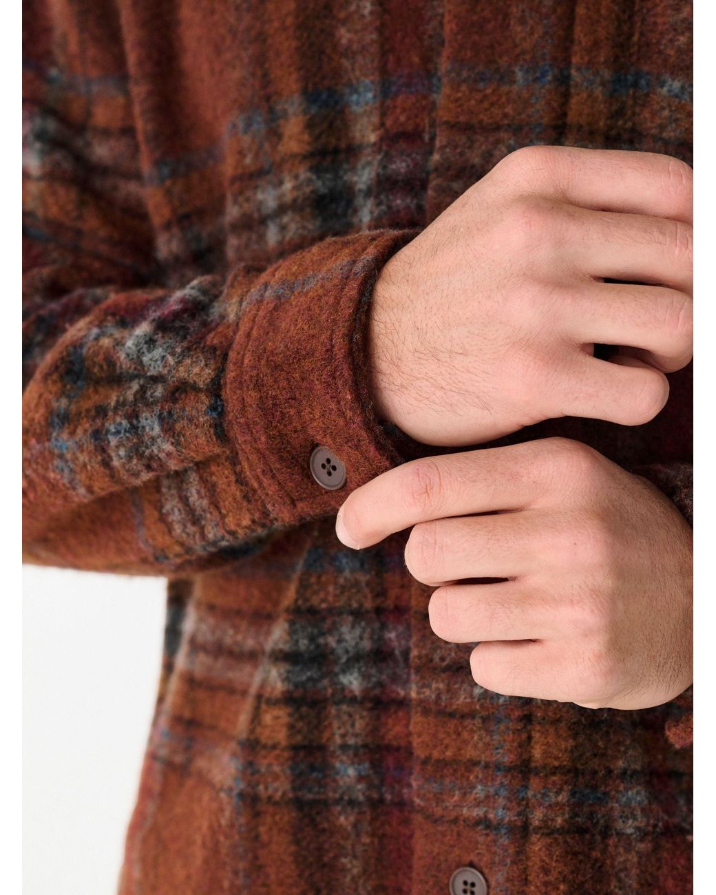 Next Brown Check Shacket for men
