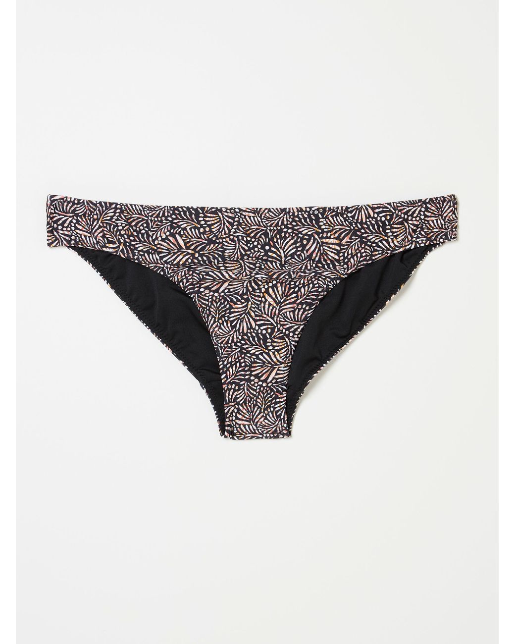 FatFace Blue Mila Leaf Dot Bikini Bottoms