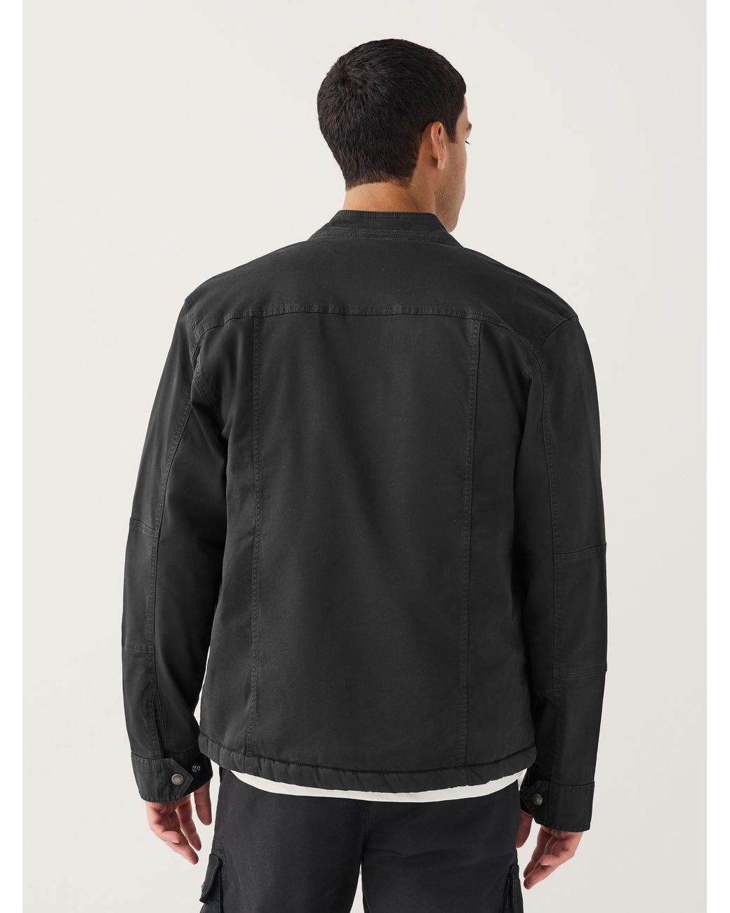 Next Black Borg Lined Zip Up Funnel Jacket for men