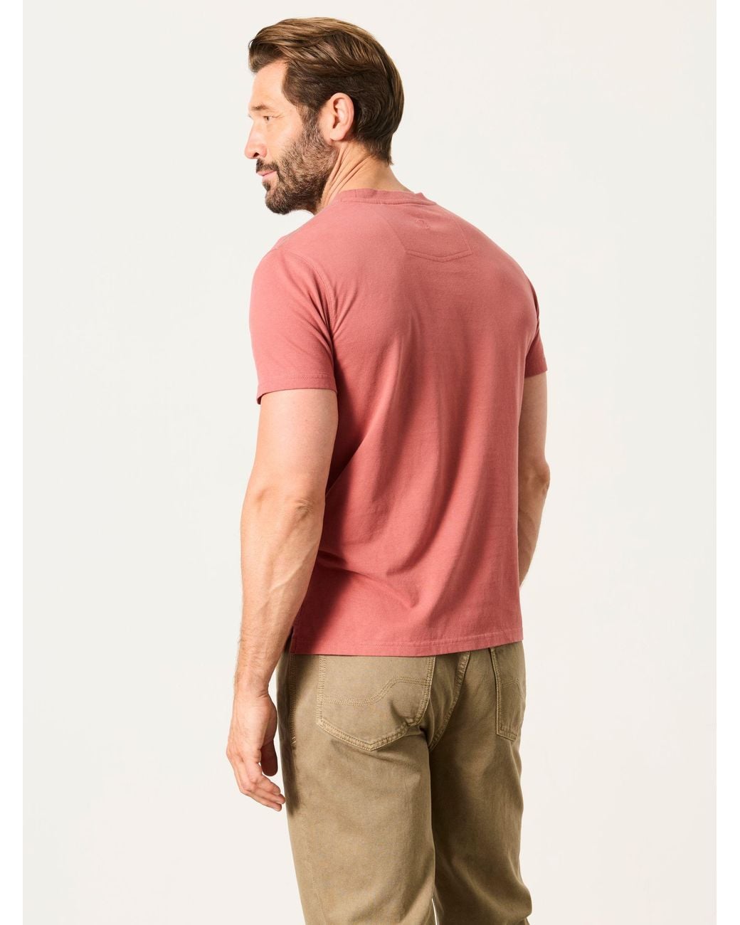 FatFace Red Roam Graphic T-Shirt for men
