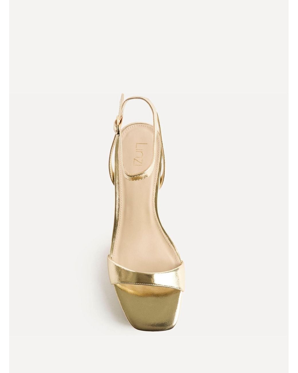 Linzi Natural Elva Platform Block Heeled Sandals