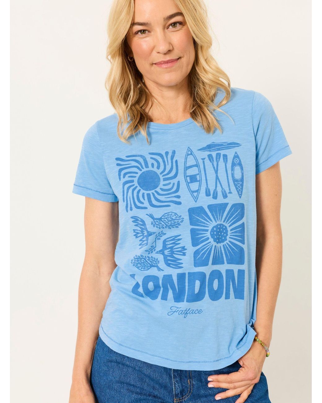 FatFace Blue Aloa Land Tee