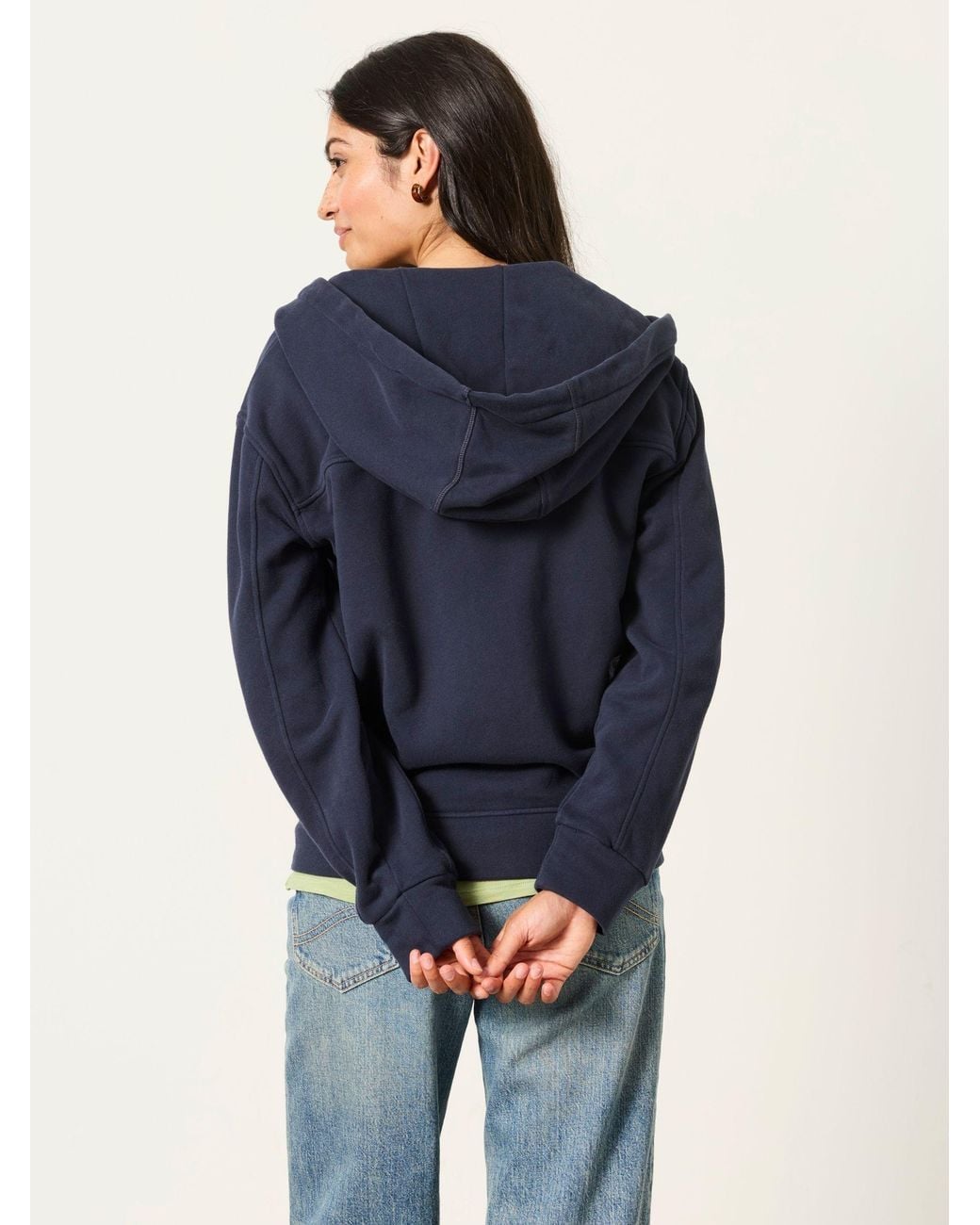FatFace Blue Fern Zip Through Hoodie