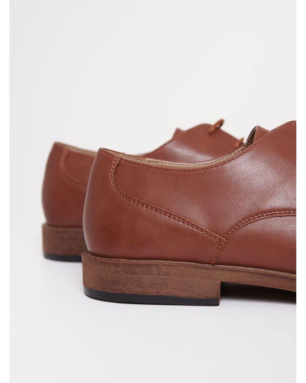 Threadbare Brown Derby Shoes for men