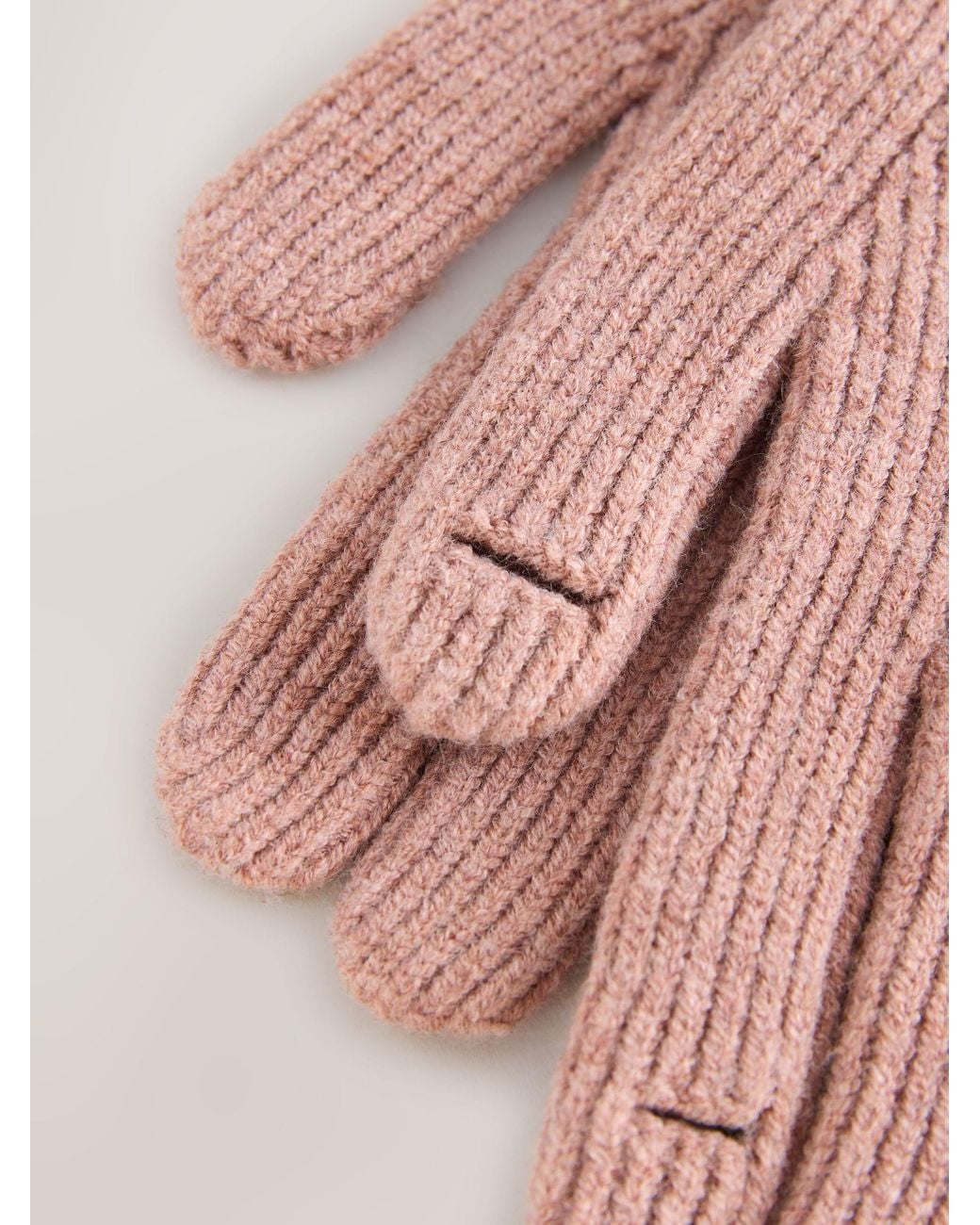 Next Pink Ribbed Gloves