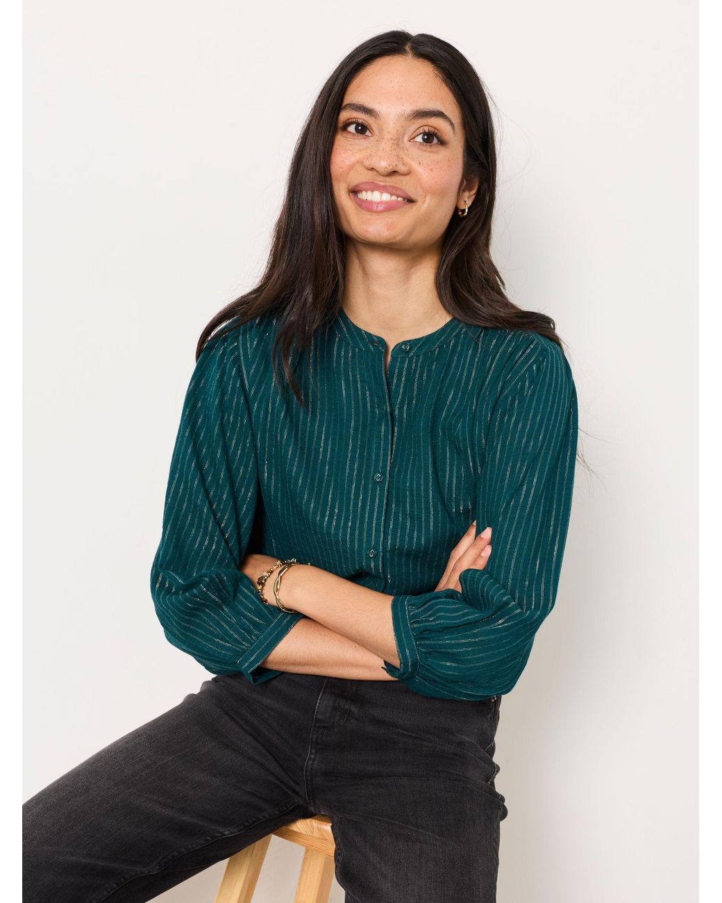FatFace Blue Ellen Blouse