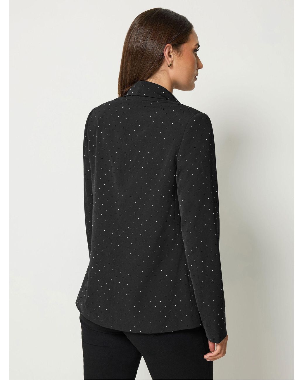 Long Tall Sally Black Studded Blazer Jacket