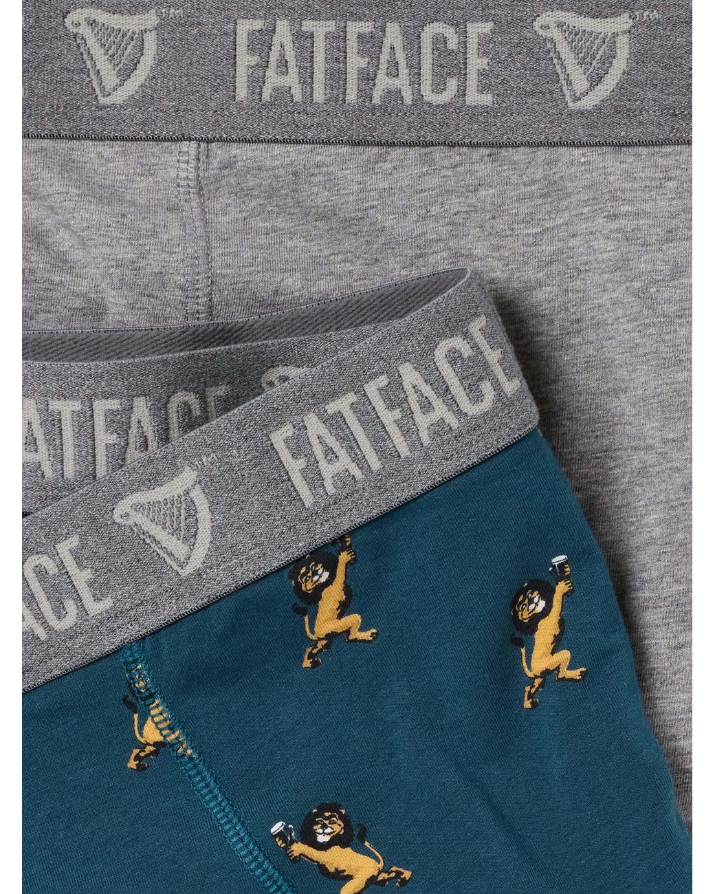 FatFace Blue Fatface 2 Pack/ Guinness Boxers for men