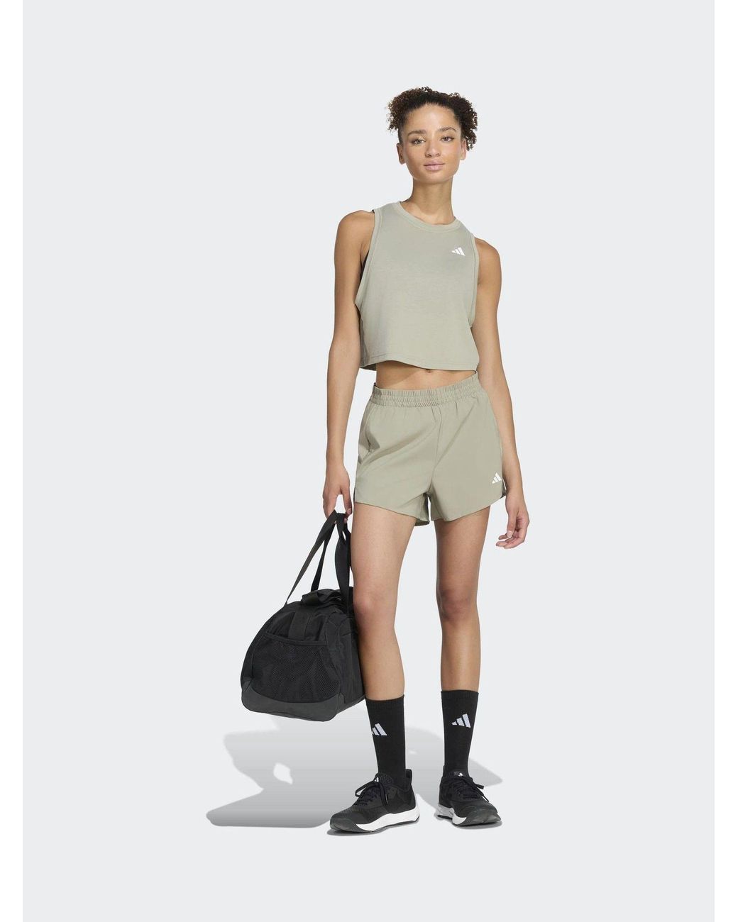 Adidas Natural Dark Workout Essentials 2In1 Shorts