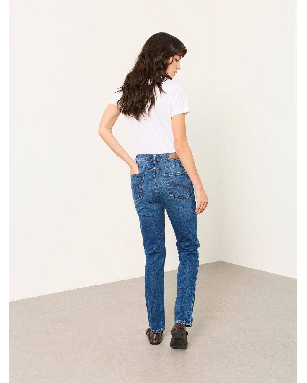 FatFace Blue Chesham Girlfriend Denim Slim Jeans