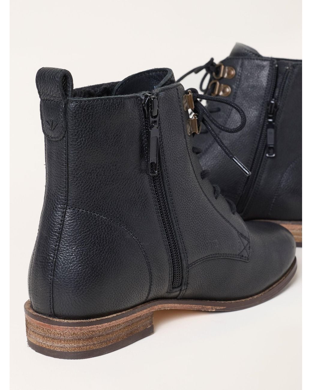 FatFace Blue Fatface Camber Leather Ankle Boots
