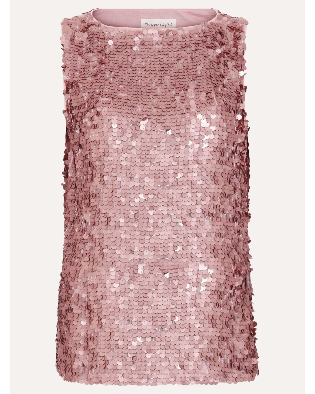 Phase Eight Pink Tasha Sequin Top