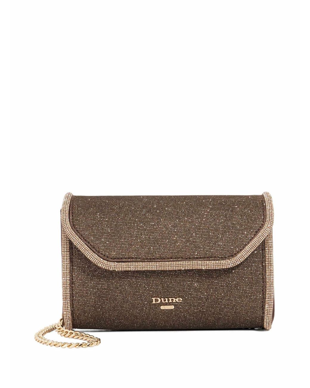 Dune Gray Bellini Border Foldover Clutch