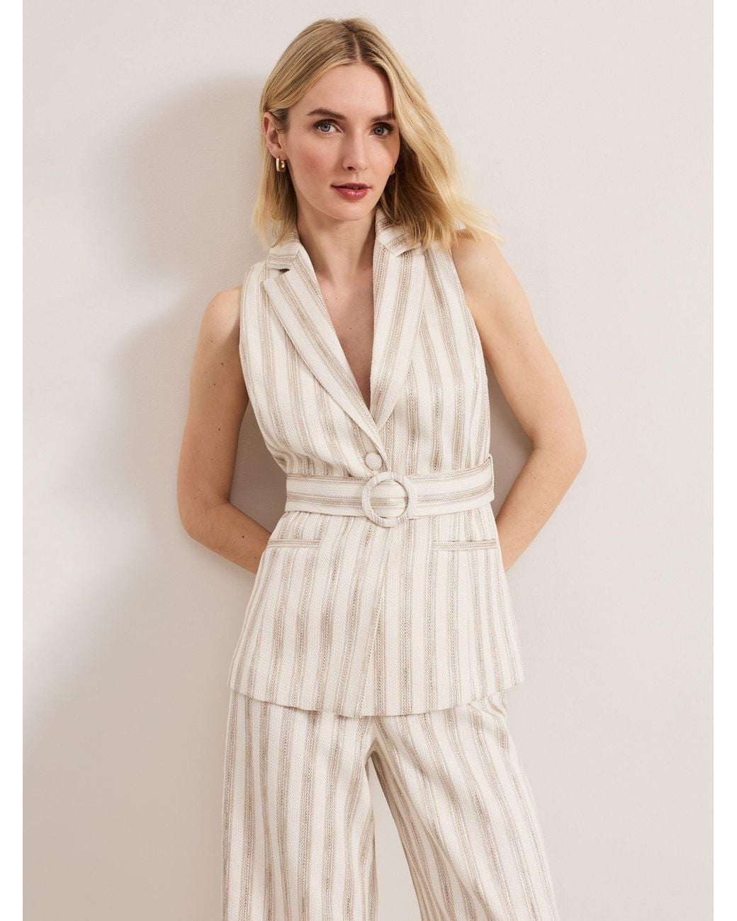 Phase Eight Natural Tabitha Waistcoat