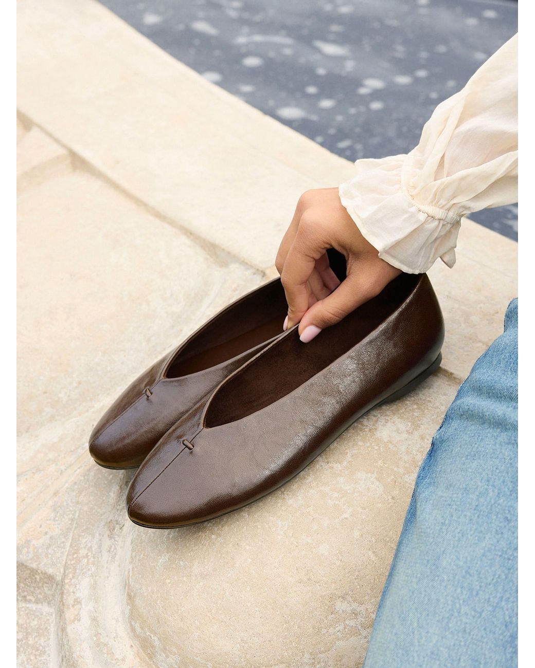 Linzi Blue Ease Ballet Pumps